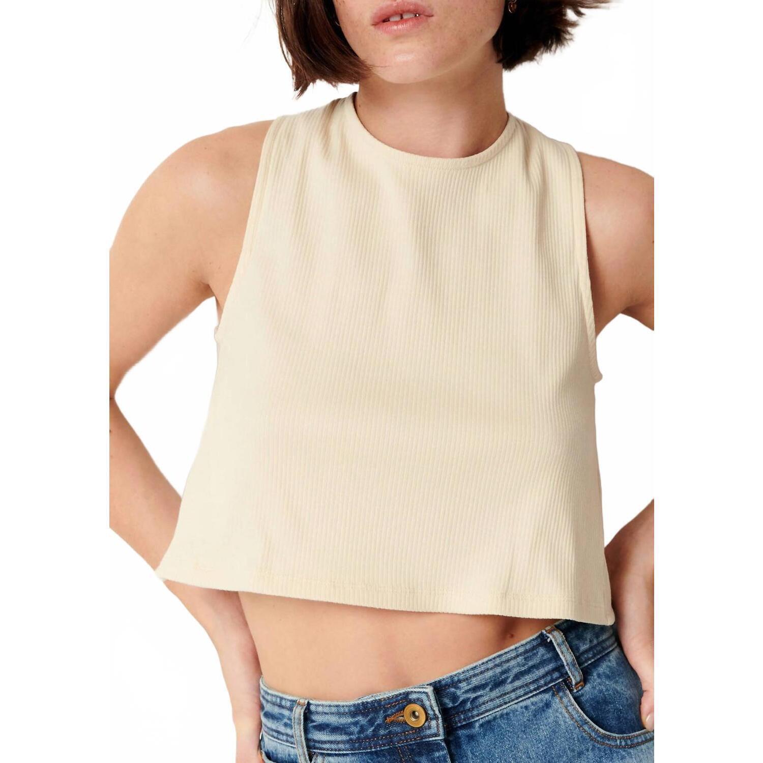 New Sessun Binibeca Top In Natural / Fleur De Sel